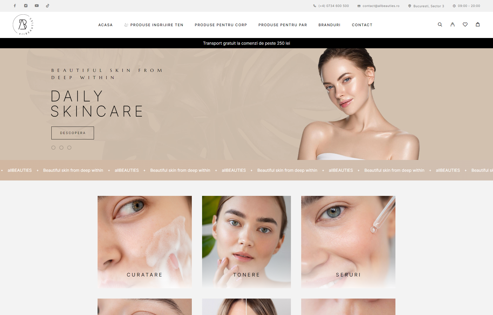 Building an Online Presence for a Cosmetic Brand